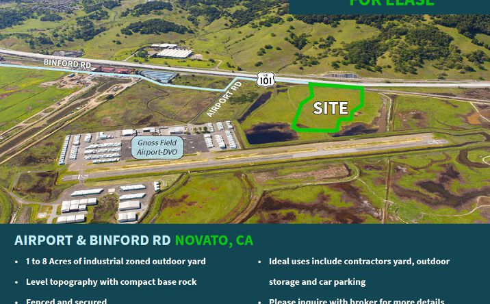 Pictures of Land property located at Airport Rd, Novato, CA 94945 for lease - image #1