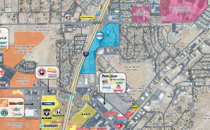 Pictures of Retail property located at SEQ Mojave & I-15, Victorville, CA 92307 for lease - image #1