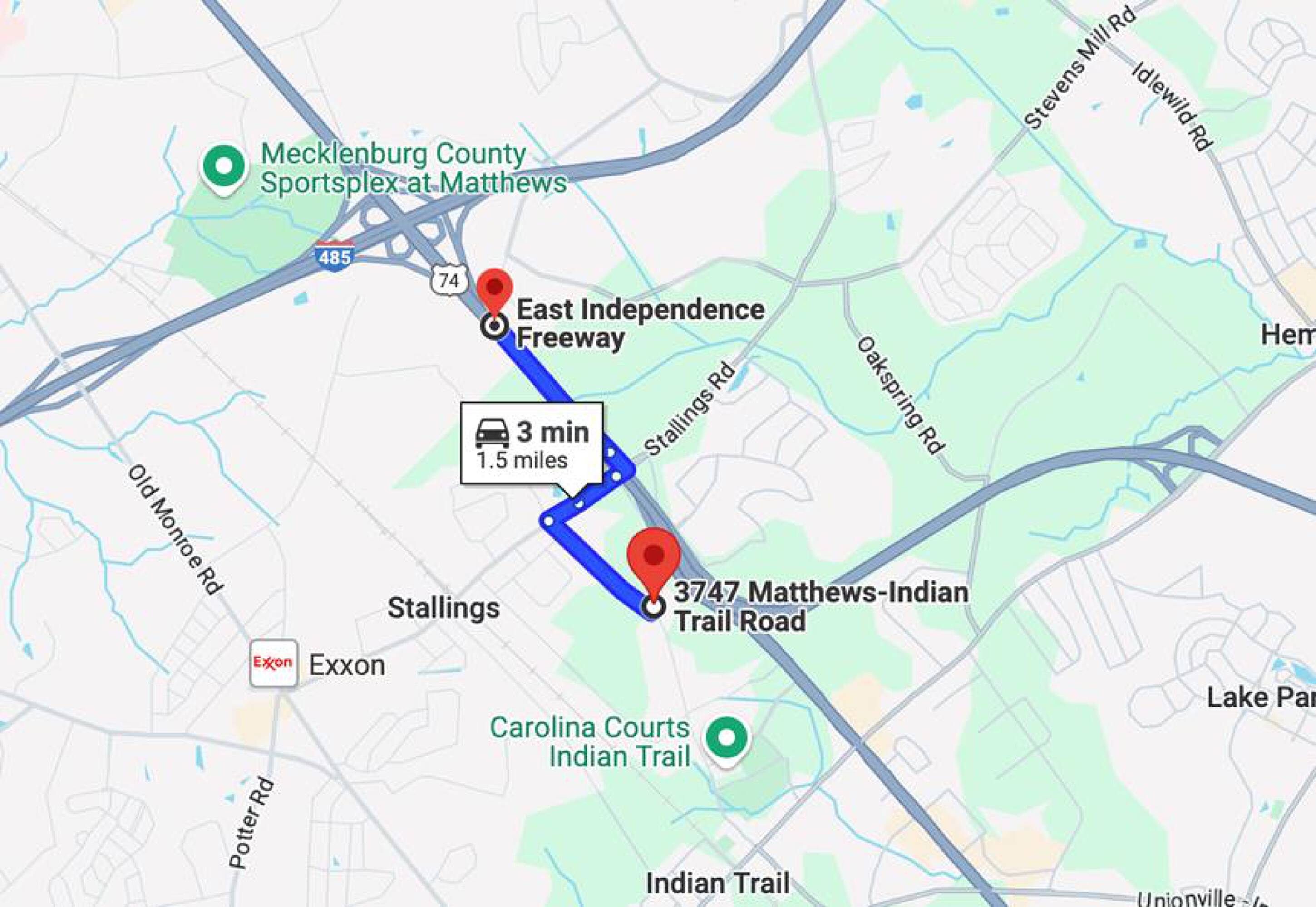 3747 MatthewsIndian Trail Rd, Matthews, NC 28104