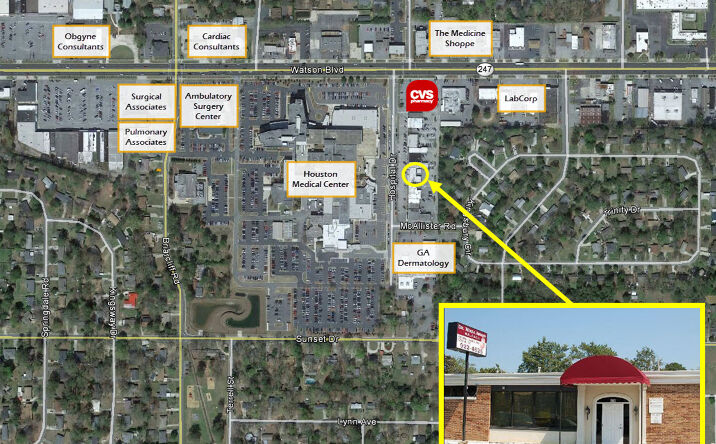 Pictures of Office property located at 124 Hospital Dr, Warner Robins, GA 31088 for lease - image #1