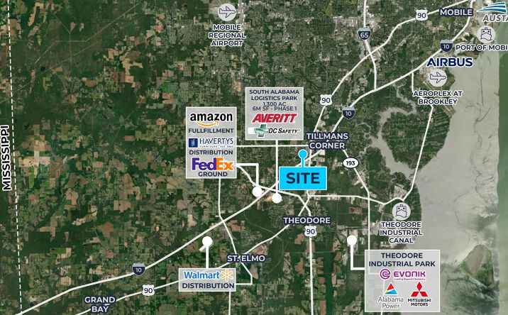 Pictures of Land property located at 5991 Old Pascagoula Rd, Theodore, AL 36619 for lease - image #1