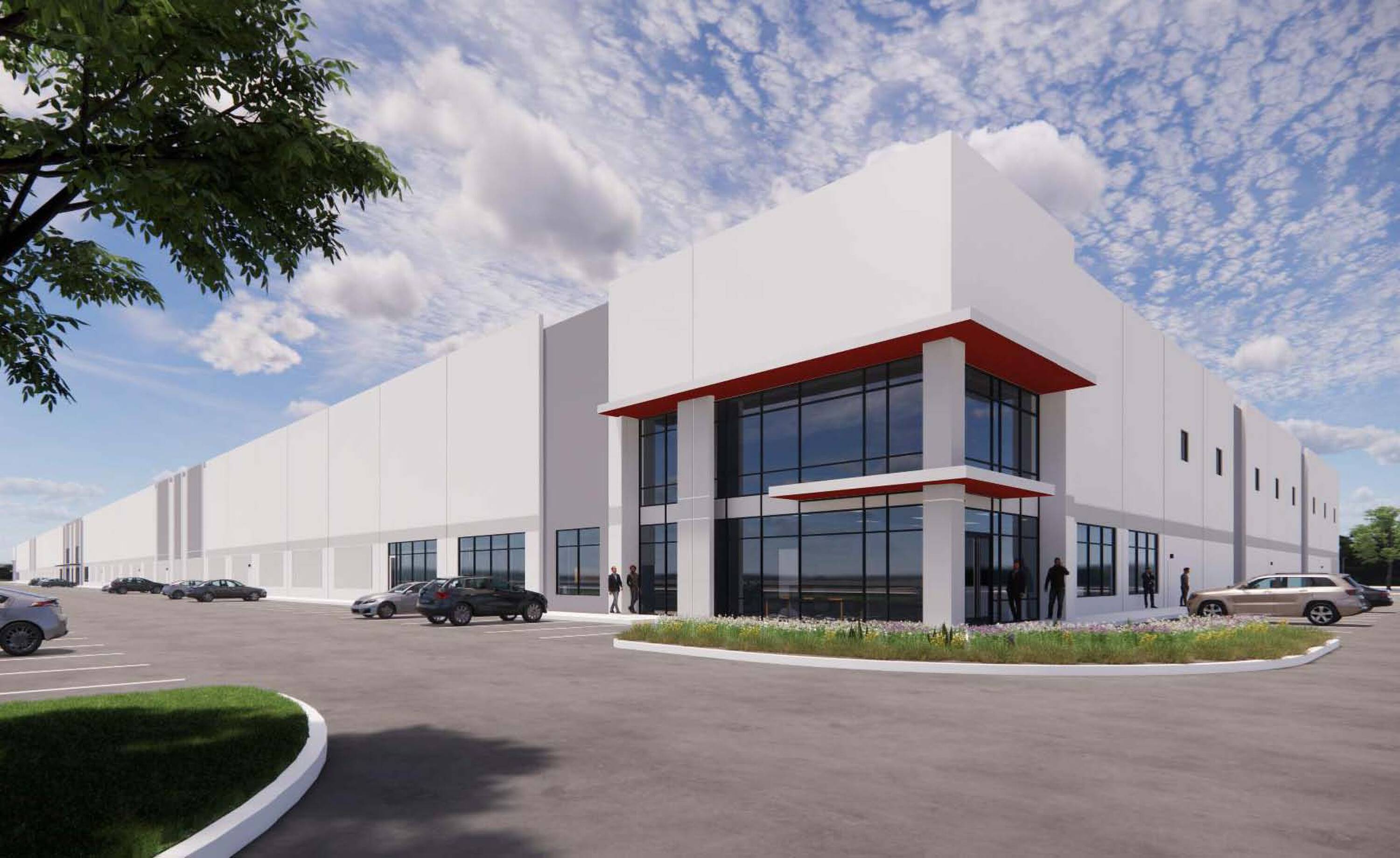 Modern office building with large glass windows and surface parking at 1164 Jordan Ranch Blvd, Brookshire, TX.