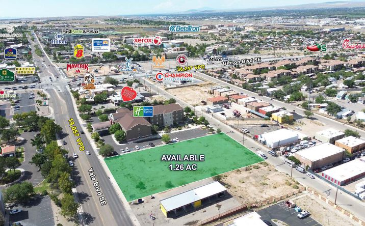 Pictures of Land property located at NWQ Yale Blvd SE & Gibson Blvd SE, Albuquerque, NM 87106 for lease - image #1