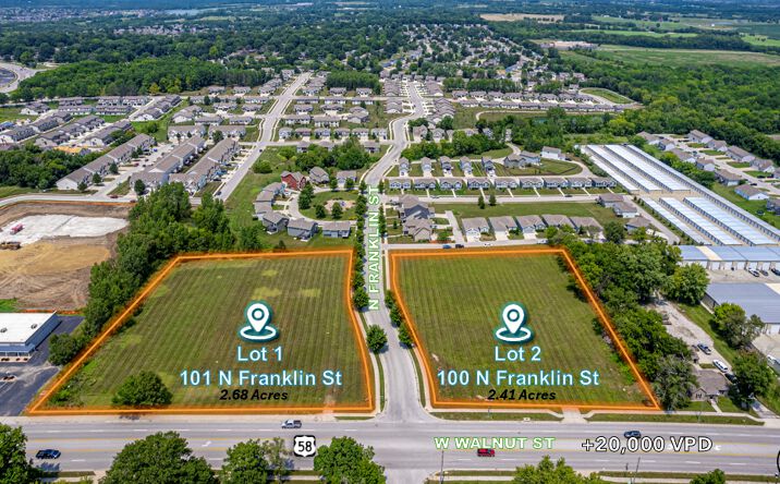 Pictures of Land property located at 100 N Franklin St, Raymore, MO 64083 for lease - image #1
