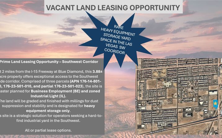 Pictures of Land property located at 9098 S Bronco St, Las Vegas, NV 89139 for lease - image #1