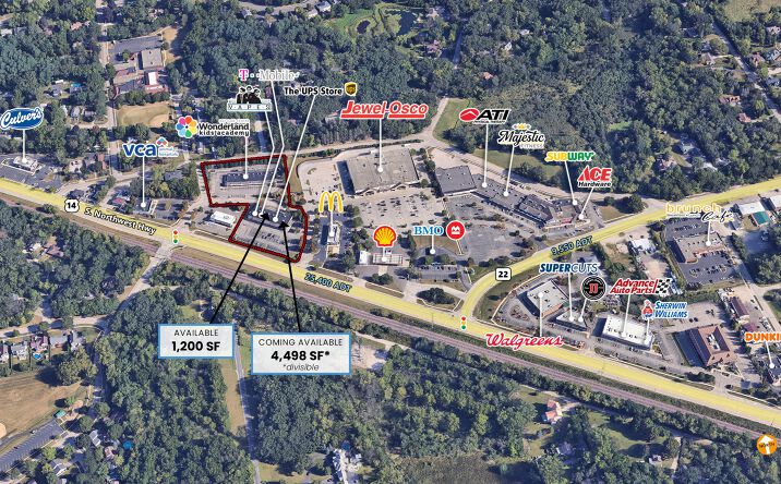 Pictures of Retail, Restaurant property located at 720 Northwest Hwy, Fox River Grove, IL 60021 for lease - image #1