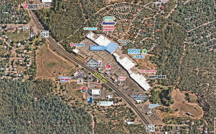 Pictures of Retail property located at 4221 S White Mountain Rd, Show Low, AZ 85901 for lease - image #1