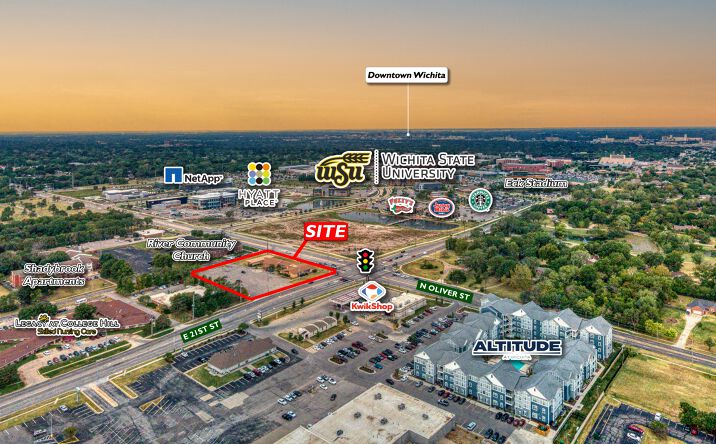 Pictures of Land property located at 2160 N Oliver St, Wichita, KS 67208 for lease - image #1