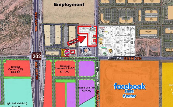 Pictures of Retail property located at Elliot Road & Ellsworth Road – Northwest Corner, Mesa, AZ 85209 for lease - image #1