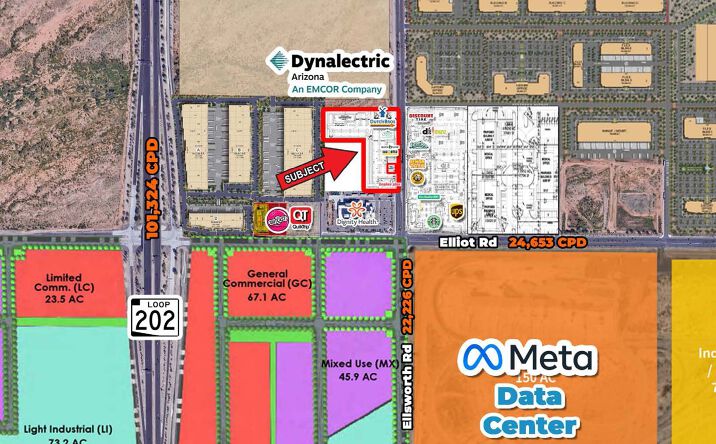 Pictures of Retail property located at Elliot Road & Ellsworth Road – Northwest Corner, Mesa, AZ 85209 for lease - image #1