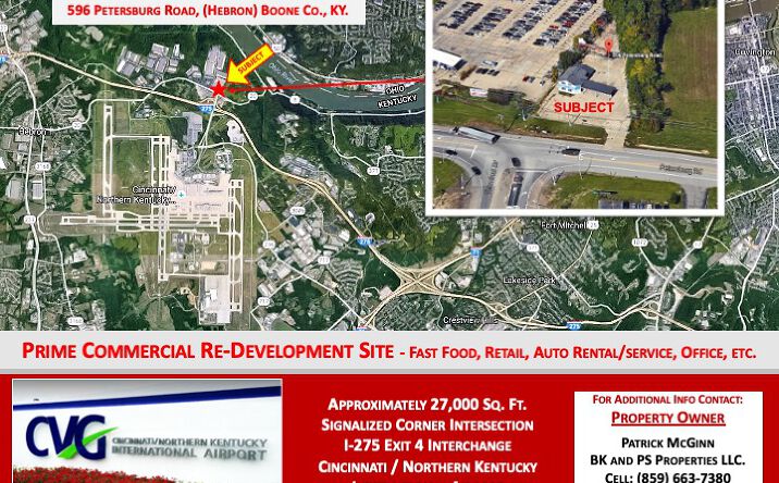 Pictures of Land property located at 596 Petersburg Rd, Hebron, KY 41048 for lease - image #1