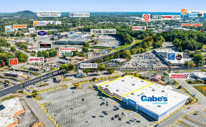 Pictures of Retail property located at 197 N New Hope Rd, Gastonia, NC 28054 for lease - image #1