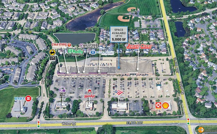 Pictures of Retail property located at 20 S Weber Rd, Romeoville, IL 60446 for lease - image #1