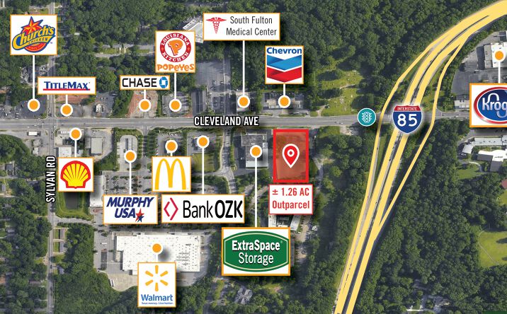 Pictures of Retail, Land property located at 780 Cleveland Ave SW, Atlanta, GA 30315 for lease - image #1