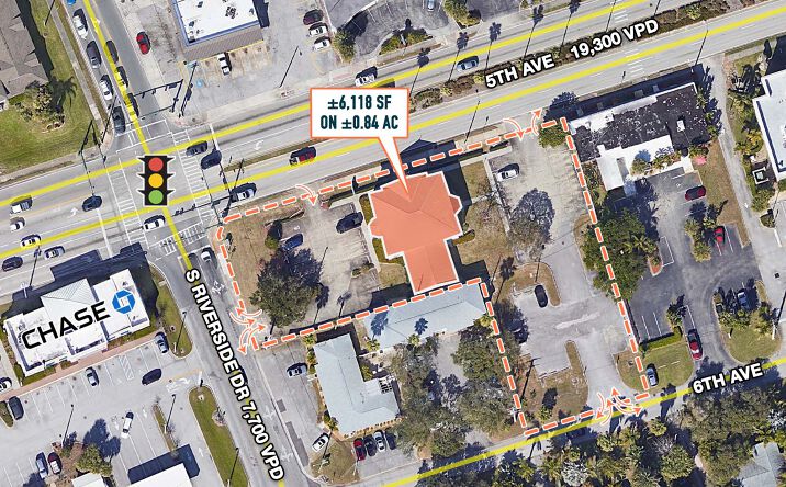 Pictures of Retail, Office property located at 441-445 5th Ave (US-192), Indialantic, FL 32903 for lease - image #1
