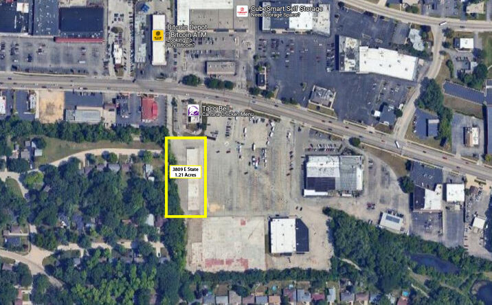Pictures of Land property located at 3809 E State St, Rockford, IL 61108 for lease - image #1