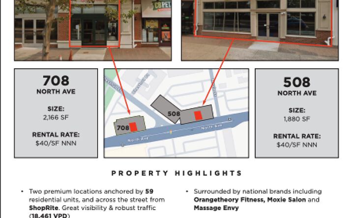 Pictures of Retail property located at 508 North Ave, Garwood, NJ 07027 for lease - image #1