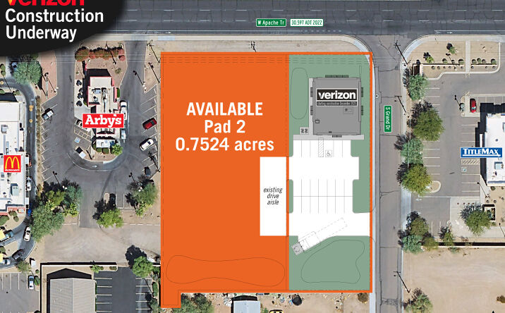 Pictures of Retail, Land, Restaurant property located at 2281 W Apache Trail, Apache Junction, AZ 85120 for lease - image #1