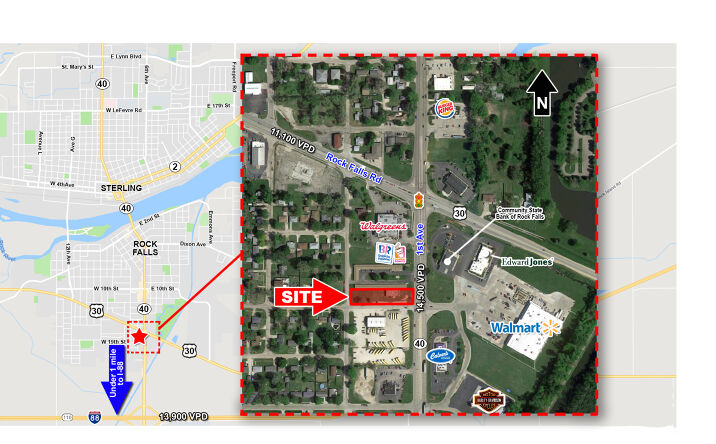 Pictures of Land property located at 1002 1st Ave, Rock Falls, IL 61071 for lease - image #1