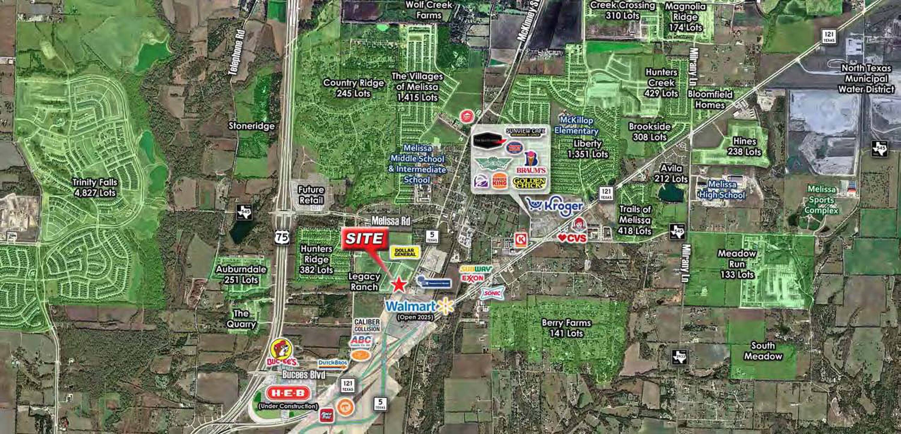 SWQ Melissa Rd & TX5, Melissa, TX 75454