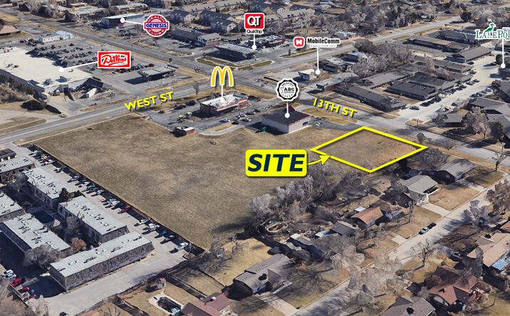 Pictures of Land property located at NWC 13th & West St, Wichita, KS 67203 for lease - image #1