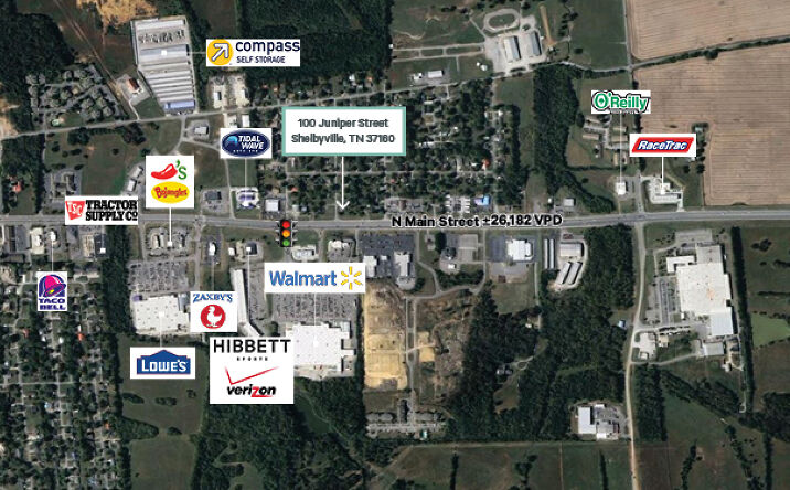 Pictures of Retail, Land property located at 100 Juniper St, Shelbyville, TN 37160 for lease - image #1