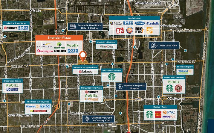 Pictures of Retail property located at 4801-5545 Sheridan Street, Hollywood, FL 33021 for lease - image #1