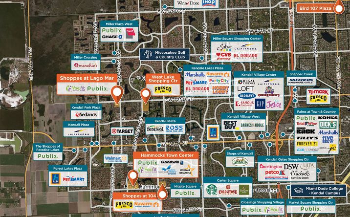 Pictures of Retail property located at 15700 SW 72nd Street, Miami, FL 33193 for lease - image #1
