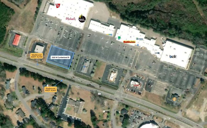Pictures of Retail property located at 2320 W Cumberland St, Dunn, NC 28334 for lease - image #1