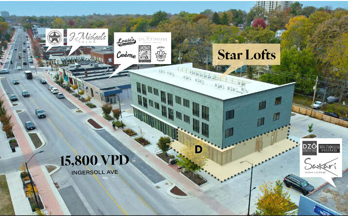 Pictures of Retail, Office, Restaurant property located at 2701 Ingersoll Ave, Des Moines, IA 50312 for lease - image #1