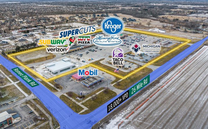 Pictures of Retail, Office property located at 16320 26 Mile Rd, Macomb, MI 48042 for lease - image #1