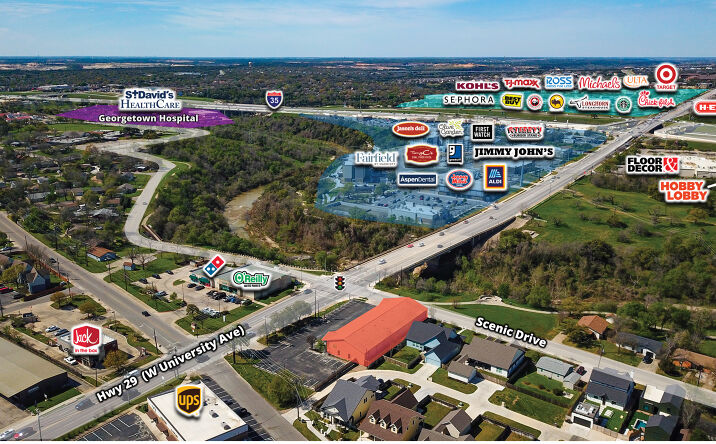 Pictures of Retail property located at 805 W University Ave, Georgetown, TX 78626 for lease - image #1