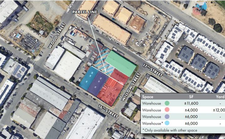Pictures of Industrial property located at 1627 Willow St, Oakland, CA 94607 for lease - image #1