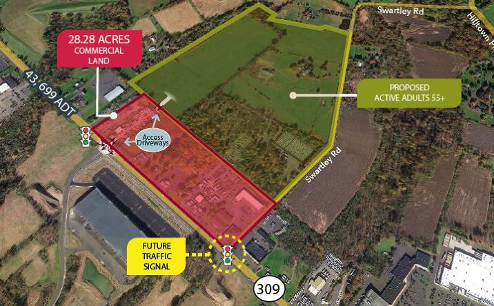 Pictures of Land property located at 1701-2021 Bethlehem Pike, Hatfield, PA 19440 for lease - image #1