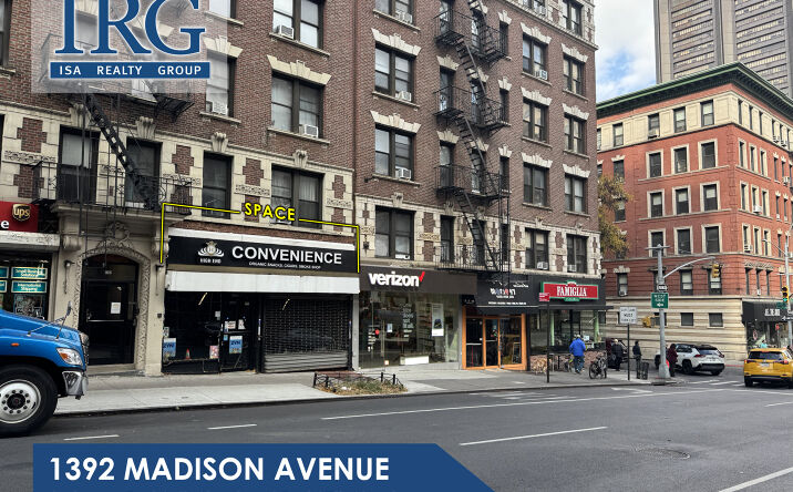 Pictures of Retail property located at 1392 Madison Ave, New York, NY 10029 for lease - image #1