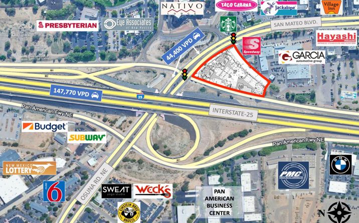 Pictures of Retail, Land, Restaurant property located at 6851 San Mateo Blvd NE, Albuquerque, NM 87109 for lease - image #1