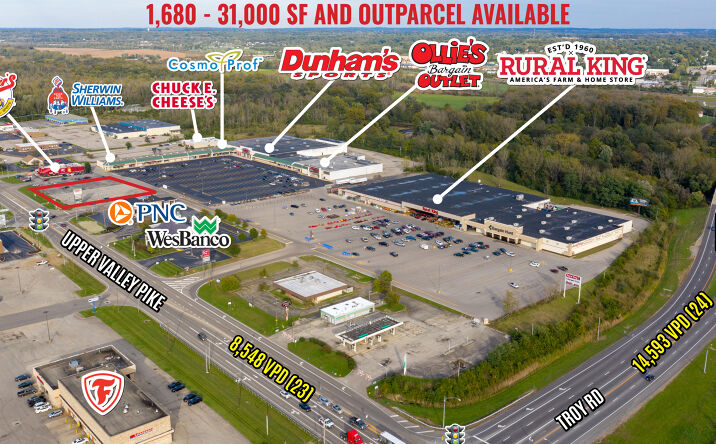 Pictures of Retail, Land, Restaurant property located at 1600 Upper Valley Pike, Springfield, OH 45504 for lease - image #1