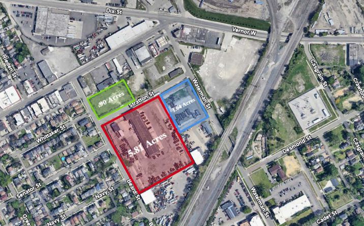 Pictures of Industrial, Land property located at 6801 Stratton St, Detroit, MI 48209 for lease - image #1