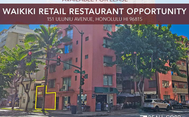 Pictures of Retail, Restaurant property located at 151 Uluniu Ave, Honolulu, HI 96815 for lease - image #1