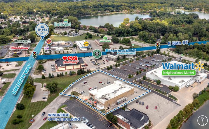 Pictures of Retail, Office property located at 5450 E Fall Creek Pkwy N Dr, Indianapolis, IN 46226 for lease - image #1