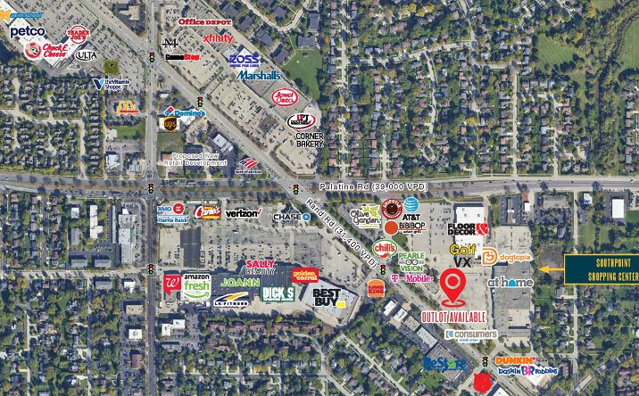 Pictures of Retail property located at 526 E Rand Rd, Arlington Heights, IL 60004 for lease - image #1