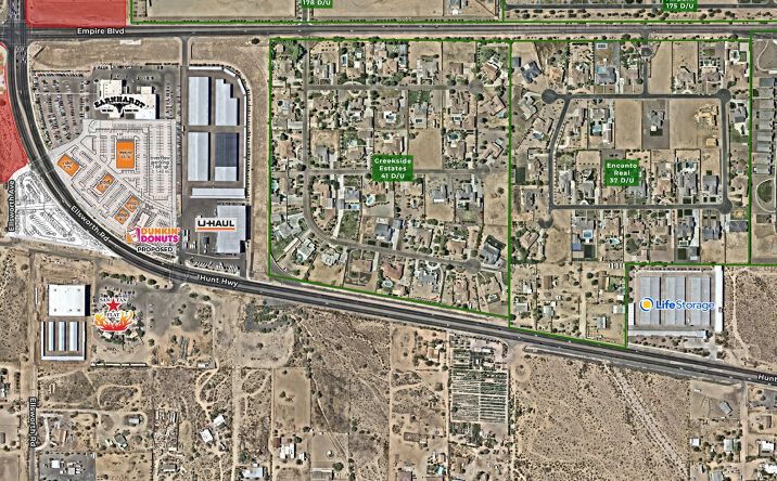 Pictures of Retail, Land property located at Ellsworth Rd & Hunt Highway, Queen Creek, AZ 85142 for sales - image #1