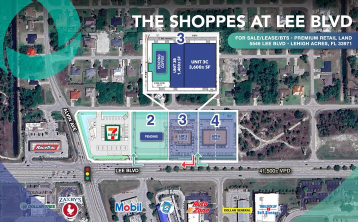 Pictures of Retail, Land property located at 5446 Lee Blvd, Lehigh Acres, FL 33971 for lease - image #1