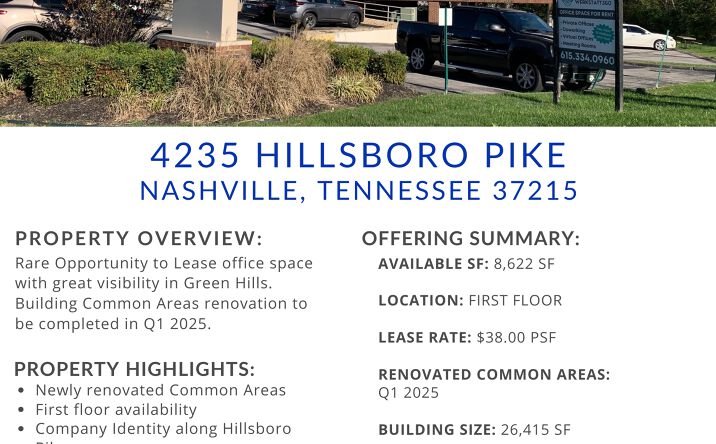Pictures of Office property located at 4235 Hillsboro Pike, Nashville, TN 37215 for lease - image #1