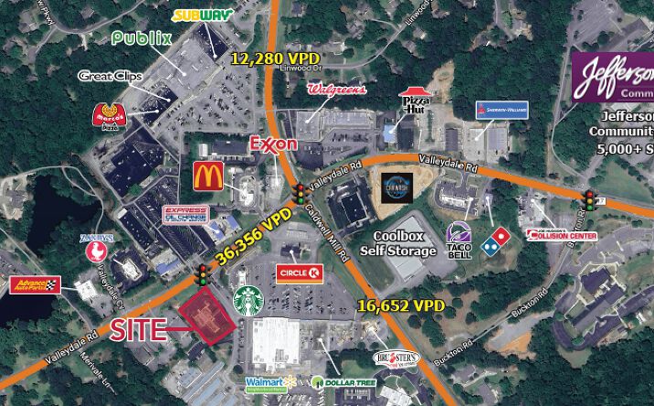 Pictures of Retail property located at 2641 Valleydale Rd, Birmingham, AL 35244 for lease - image #1