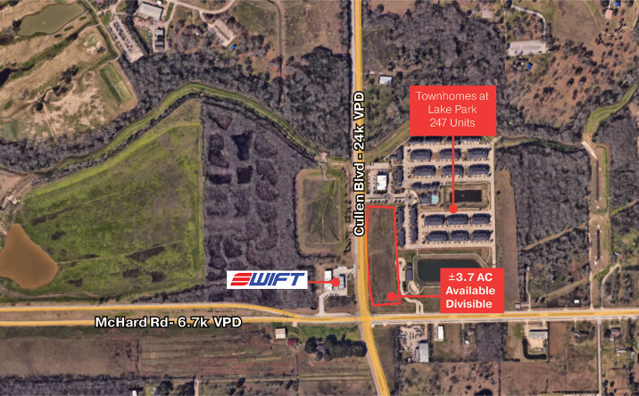 Pictures of Retail, Land, Restaurant property located at Cullen Blvd & McHard Rd, Pearland, TX 77581 for lease - image #1
