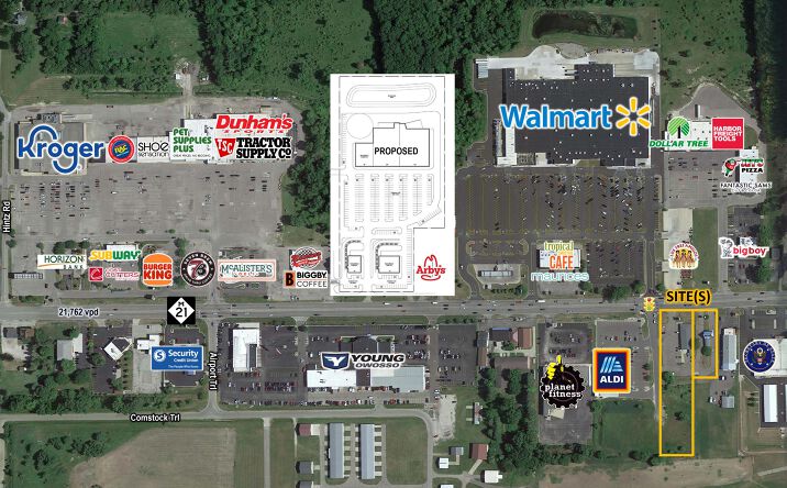 Pictures of Retail property located at 1660 E. Main & 1700 E. Main Street Owosso, Owosso, MI 48867 for lease - image #1