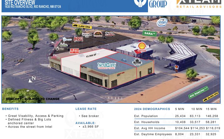 Pictures of Retail property located at 1630 Rio Rancho Blvd SE, Rio Rancho, NM 87124 for lease - image #1