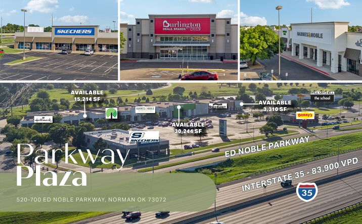 Pictures of Retail property located at 520-700 Ed Noble Parkway, Norman, OK 73072 for lease - image #1
