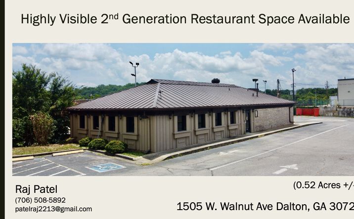 Pictures of Retail, Office, Restaurant property located at 1505 W Walnut Ave, Dalton, GA 30720 for lease - image #1